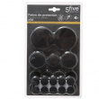 Self-Adhesive Furniture pads, Set of 50, BIG PACKPROTEKTOR PADS, Black