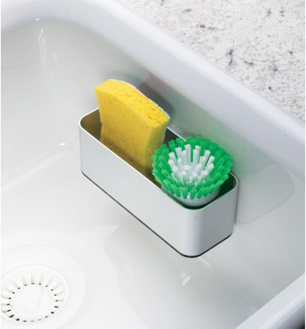 Self-adhesive Sink Center, AFFIXX, 17 x 6,5 x H 6 cm, Matt Silver in the group Storage / Kitchen storage / Dish racks and sink accessories at SmartaSaker.se (42535)