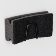 Self-adhesive metallic holder, UNIVERSAL HOOK, 5 x 5 cm, Black Self-adhesive metallic holder, UNIVERSAL HOOK, 5 x 5 cm, Black