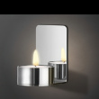 Self-adhesive Tealight holder, BESLAGSBODEN, Brushed stainless steel