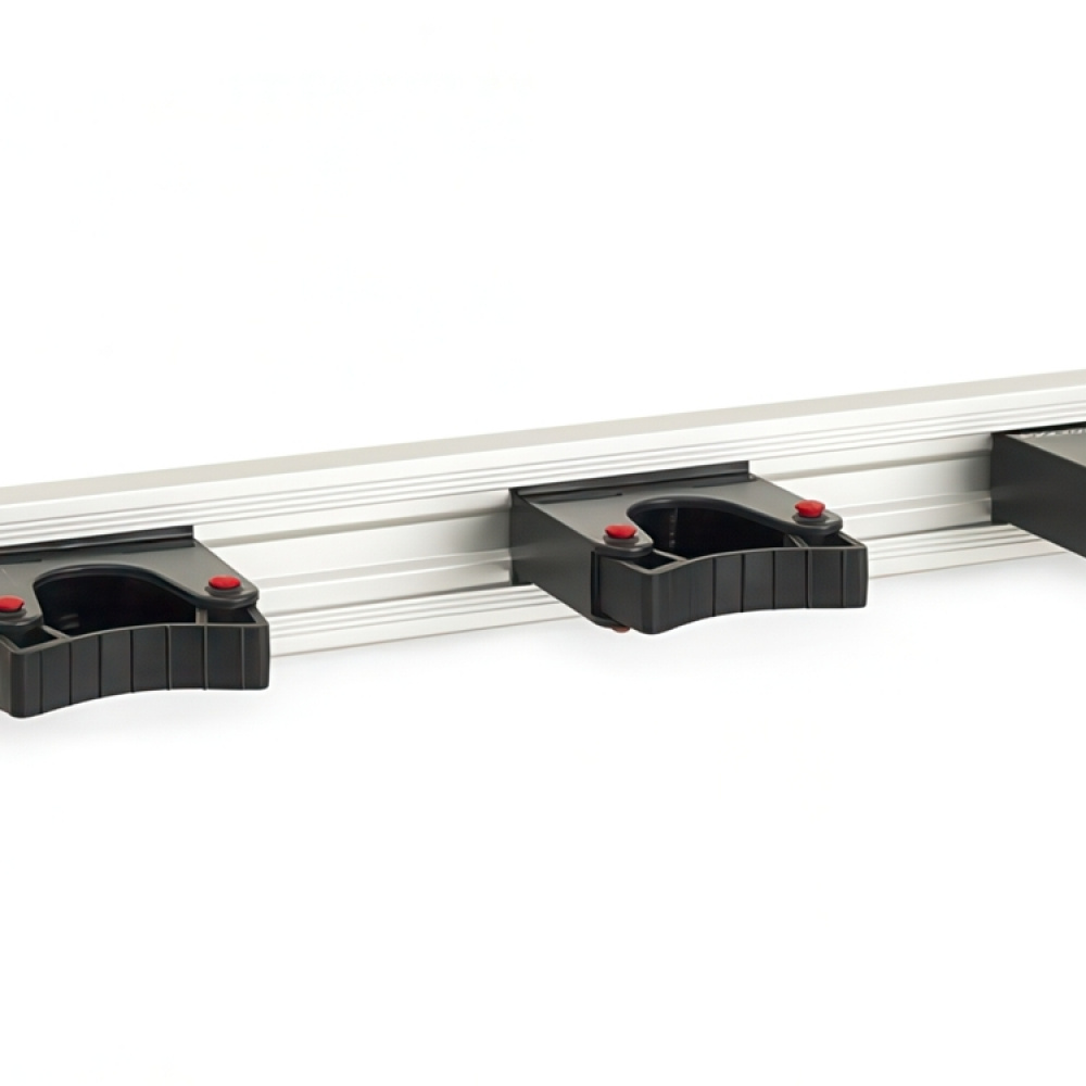 Tool Bar with 3 Rubber Grips, TOOLFLEX, 50 cm, Aluminium / Black in the group Storage / Storage room and garage / Utensil holders at SmartaSaker.se (42541)