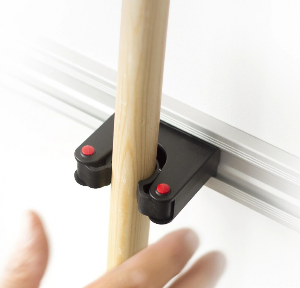 Tool Bar with 3 Rubber Grips, TOOLFLEX, 50 cm, Aluminium / Black in the group Storage / Storage room and garage / Utensil holders at SmartaSaker.se (42541)