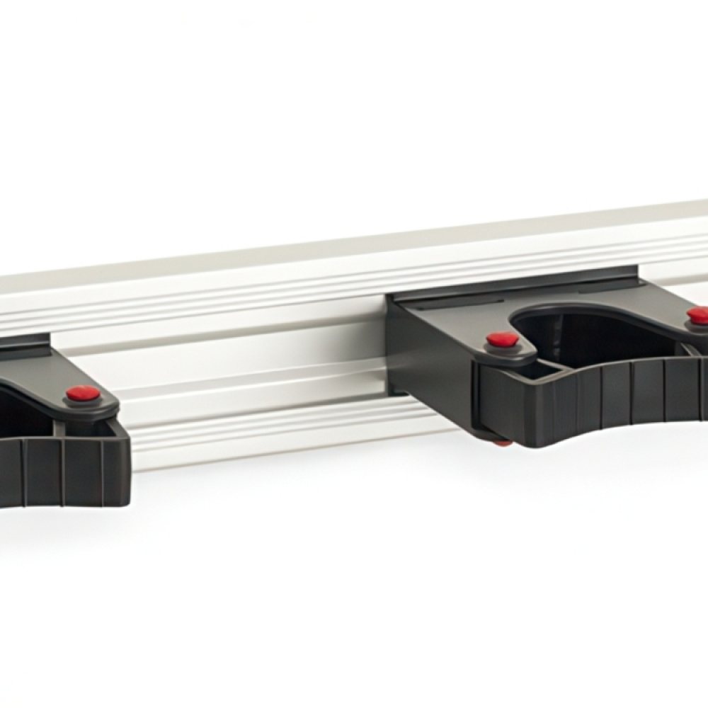 Tool Bar with 3 Rubber Grips, TOOLFLEX, 50 cm, Aluminium / Black in the group Storage / Storage room and garage / Utensil holders at SmartaSaker.se (42541)