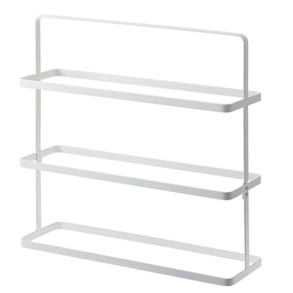 Shoe Shelf in Metal, TOWER WIDE SHOE RACK, Yamazaki, White in the group Storage / Hallway storage / Shoe racks at SmartaSaker.se (42552)