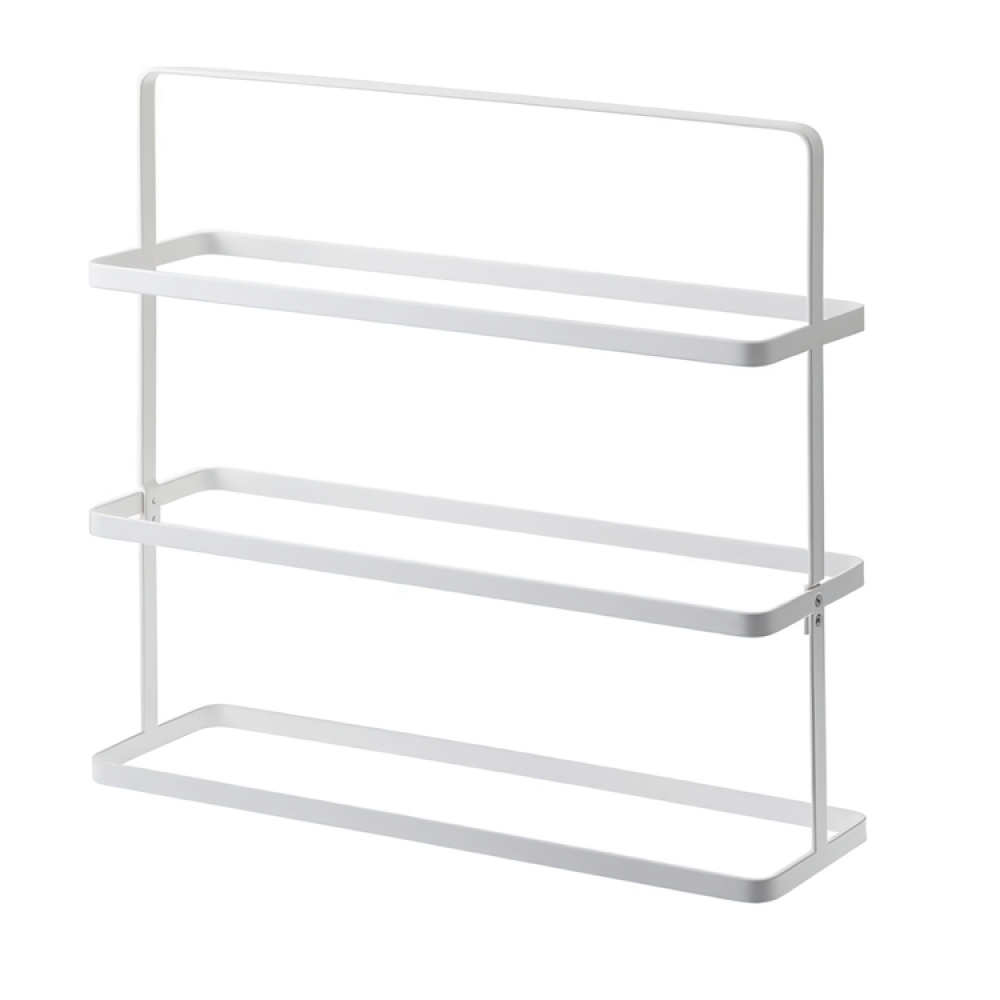 Shoe Shelf in Metal, TOWER WIDE SHOE RACK, Yamazaki, White in the group Storage / Hallway storage / Shoe racks at SmartaSaker.se (42552)