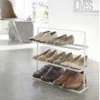 Shoe Shelf in Metal, TOWER WIDE SHOE RACK, Yamazaki, White Shoe Shelf in Metal, TOWER WIDE SHOE RACK, Yamazaki, White