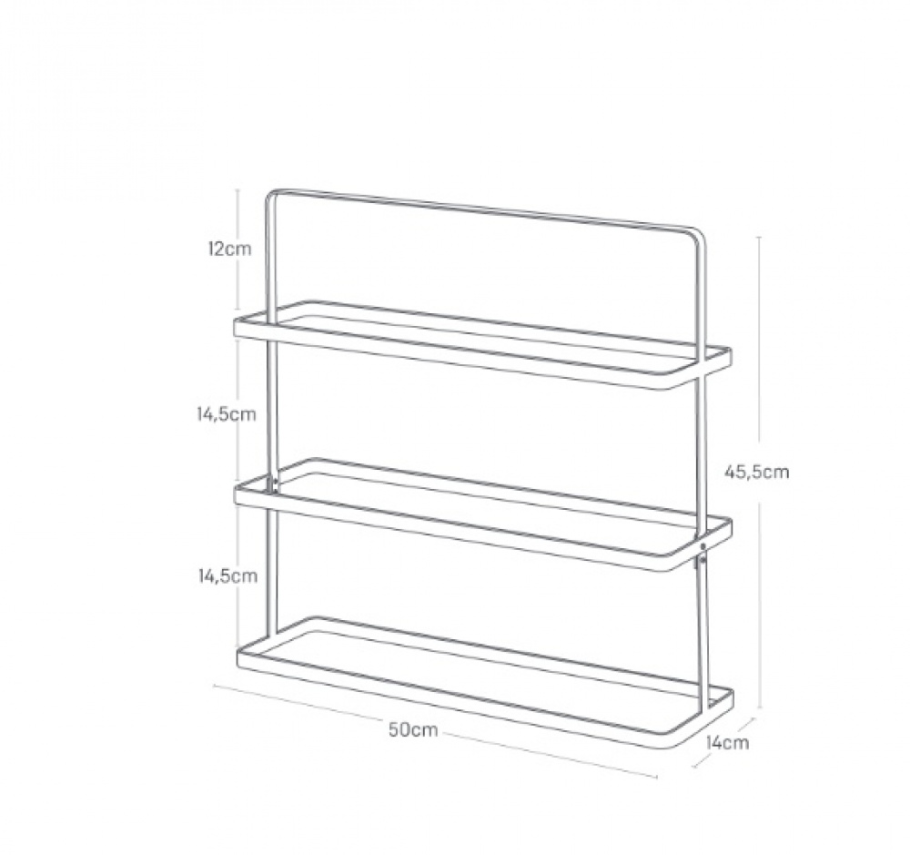 Shoe Shelf in Metal, TOWER WIDE SHOE RACK, Yamazaki, White in the group Storage / Hallway storage / Shoe racks at SmartaSaker.se (42552)