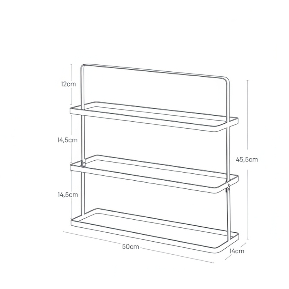 Shoe Shelf in Metal, TOWER WIDE SHOE RACK, Yamazaki, White in the group Storage / Hallway storage / Shoe racks at SmartaSaker.se (42552)