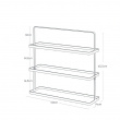 Shoe Shelf in Metal, TOWER WIDE SHOE RACK, Yamazaki, White Shoe Shelf in Metal, TOWER WIDE SHOE RACK, Yamazaki, White