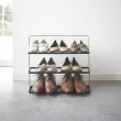 Shoe Shelf in Metal, TOWER WIDE SHOE RACK, Yamazaki, Black