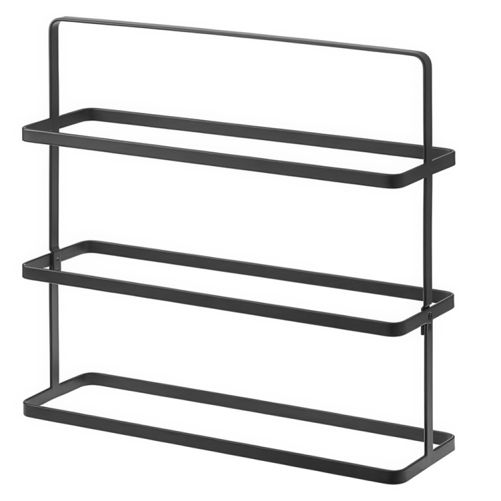 Shoe Shelf in Metal, TOWER WIDE SHOE RACK, Yamazaki, Black in the group Storage / Hallway storage at SmartaSaker.se (42553)