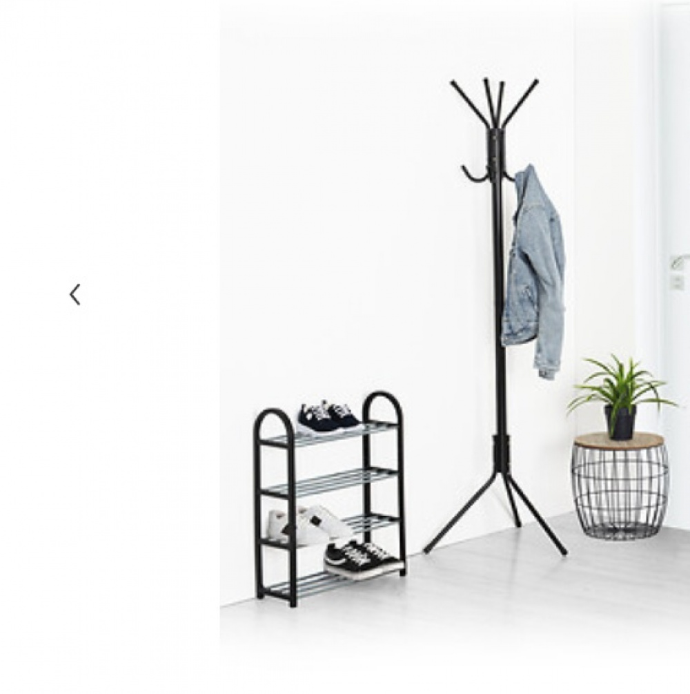 Shoe Rack for 8 pairs of shoes, SHOZY, 49,5 x 18,5 x H 64, Black in the group Storage / Hallway storage / Shoe racks at SmartaSaker.se (42554)