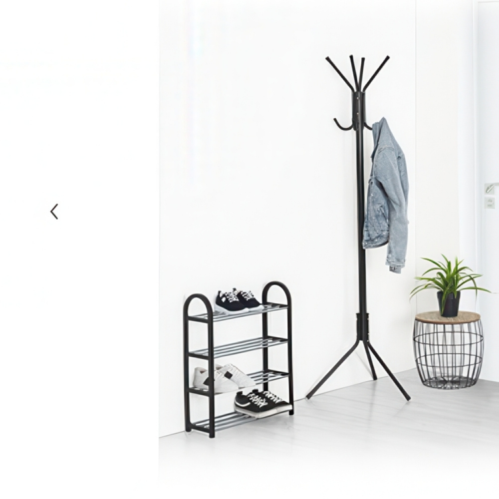 Shoe Rack for 8 pairs of shoes, SHOZY, 49,5 x 18,5 x H 64, Black in the group Storage / Hallway storage / Shoe racks at SmartaSaker.se (42554)