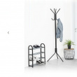 Shoe Rack for 8 pairs of shoes, SHOZY, 49,5 x 18,5 x H 64, Black Shoe Rack for 8 pairs of shoes, SHOZY, 49,5 x 18,5 x H 64, Black