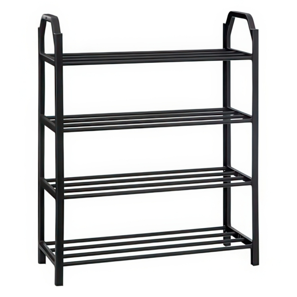 Shoe Rack for 8 pairs of shoes, SHOZY, 49,5 x 18,5 x H 64, Black in the group Storage / Hallway storage / Shoe racks at SmartaSaker.se (42554)