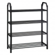 Shoe Rack for 8 pairs of shoes, SHOZY, 49,5 x 18,5 x H 64, Black Shoe Rack for 8 pairs of shoes, SHOZY, 49,5 x 18,5 x H 64, Black