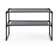 Shoe Rack for 9 pairs of shoes, ZAPATERO, 59 x 28 x H 38 cm, Black Shoe Rack for 9 pairs of shoes, ZAPATERO, 59 x 28 x H 38 cm, Black