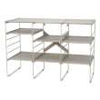 Shoe Rack in Metal, Adjustable, LEVEL TRIPLE, Joseph Joseph, 75,8 x 35 x H 51,2 cm, Ecru  Shoe Rack in Metal, Adjustable, LEVEL TRIPLE, Joseph Joseph, 75,8 x 35 x H 51,2 cm, Ecru