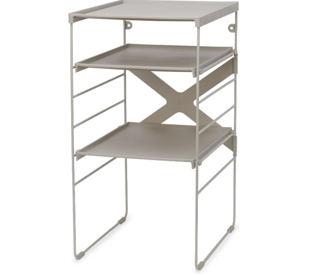 Shoe Rack in Metal, Adjustable, LEVEL, Joseph Joseph, 26 x 35 x H 51,2 cm, Ecru in the group Storage / Hallway storage / Shoe racks at SmartaSaker.se (42558)