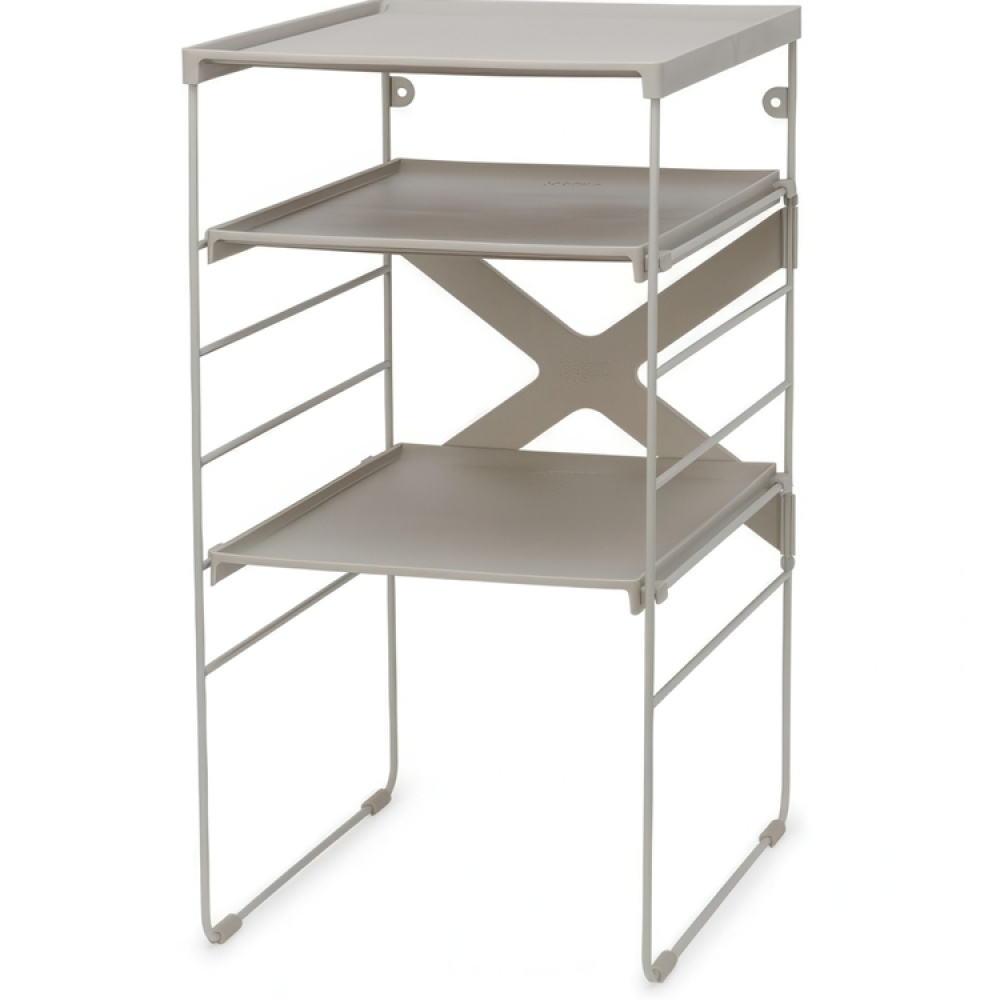 Shoe Rack in Metal, Adjustable, LEVEL, Joseph Joseph, 26 x 35 x H 51,2 cm, Ecru in the group Storage / Hallway storage / Shoe racks at SmartaSaker.se (42558)