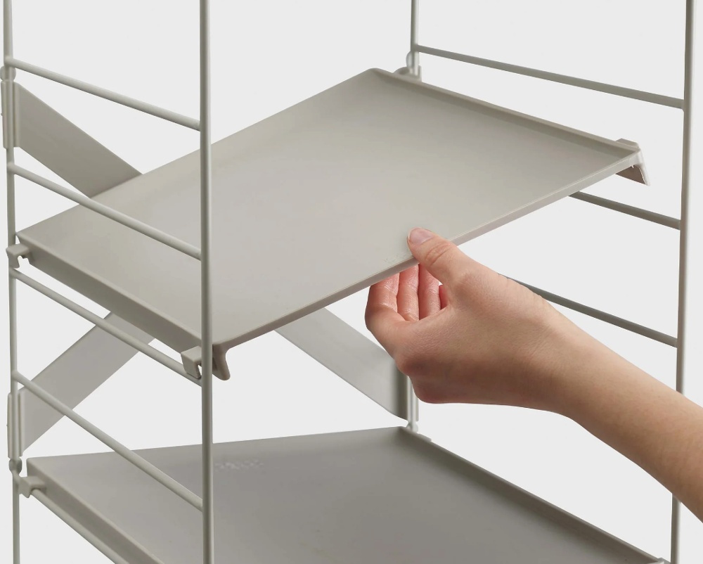 Shoe Rack in Metal, Adjustable, LEVEL, Joseph Joseph, 26 x 35 x H 51,2 cm, Ecru in the group Storage / Hallway storage / Shoe racks at SmartaSaker.se (42558)