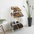 Shoe Rack in Metal, Slim, FRAME 4 TIERED, Yamazaki