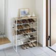 Shoe Rack 6-Tiered, TOWER WOOD TOP, 66 x 25 x H 87 cm, Yamazaki
