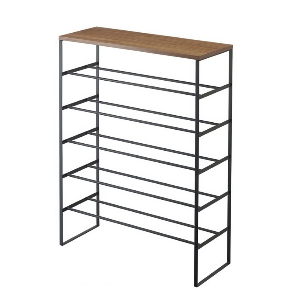 Shoe Rack 6-Tiered, TOWER WOOD TOP, 66 x 25 x H 87 cm, Yamazaki in the group Storage / Hallway storage / Shoe racks at SmartaSaker.se (42560)