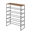 Shoe Rack 6-Tiered, TOWER WOOD TOP, 66 x 25 x H 87 cm, Yamazaki
