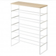 Shoe Rack 6-Tiered, TOWER WOOD TOP, 66 x 25 x H 87 cm, Yamazaki