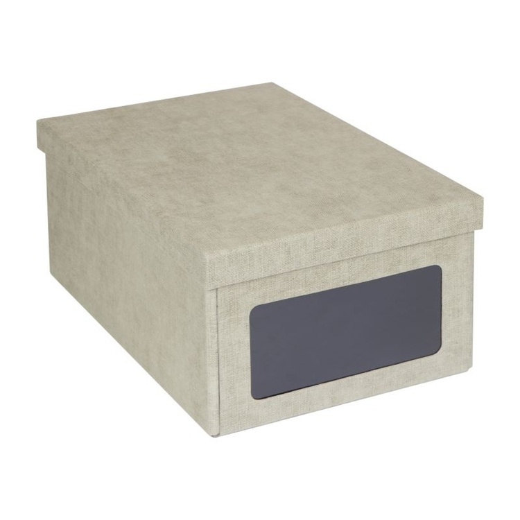Shoe Box with window, BIGSO BERTIL CANVAS, 34 x 23 x H 15 cm in the group Storage / Storage boxes / BigSo storage boxes at SmartaSaker.se (42564)