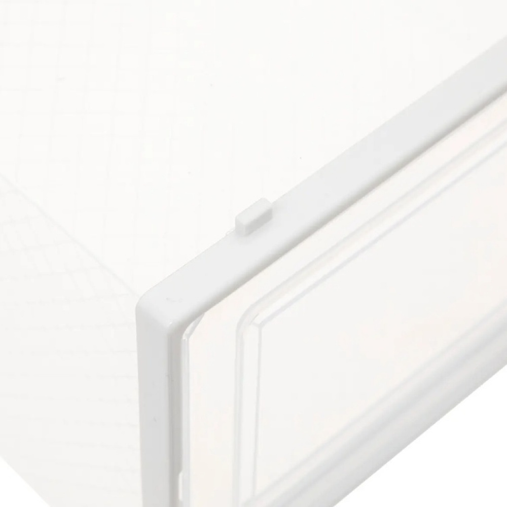 Shoe Box. Stackable, MEDIUM RANGE CHAUS BOX, 33,5 x 23,2 x H 14 cm, White / Transparent in the group Storage / Wardrobe storage / Shoe storage at SmartaSaker.se (42565)