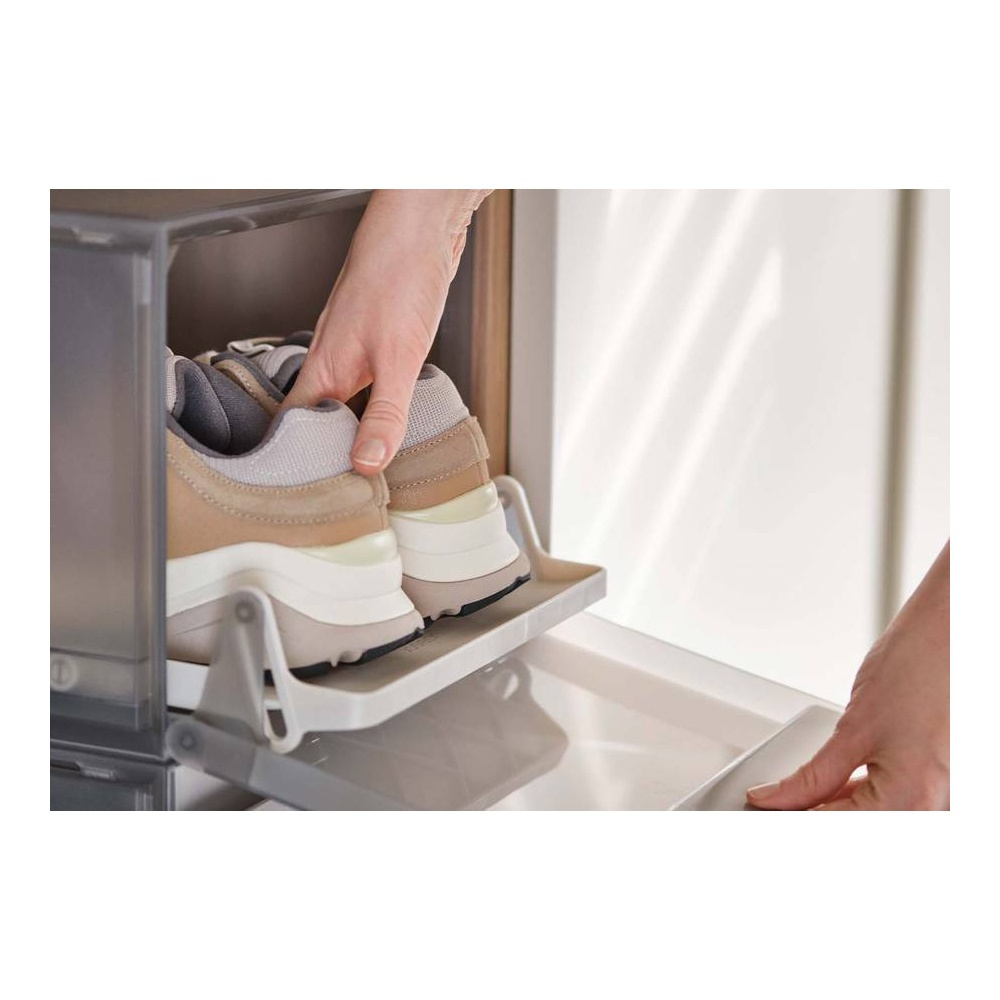 Shoe Boxes. Slide-out, 2 Pack, PREMIUM SHOE CASE, Joseph Joseph, Grey in the group Storage / Wardrobe storage / Shoe storage at SmartaSaker.se (42568)