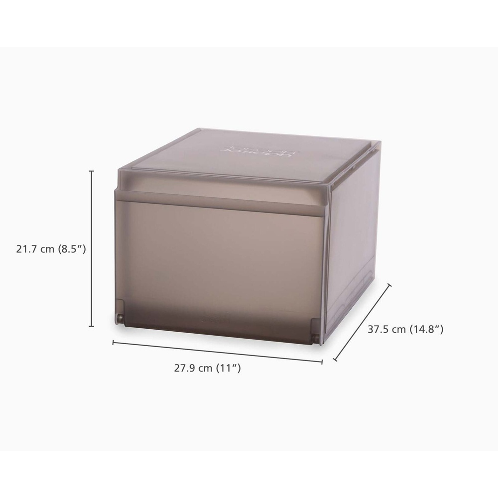 Shoe Boxes. Slide-out, 2 Pack, PREMIUM SHOE CASE, Joseph Joseph, Grey in the group Storage / Wardrobe storage / Shoe storage at SmartaSaker.se (42568)