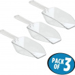 Scoops, set of 3, XL BASIC SCOOPS, Clear Scoops, set of 3, XL BASIC SCOOPS, Clear