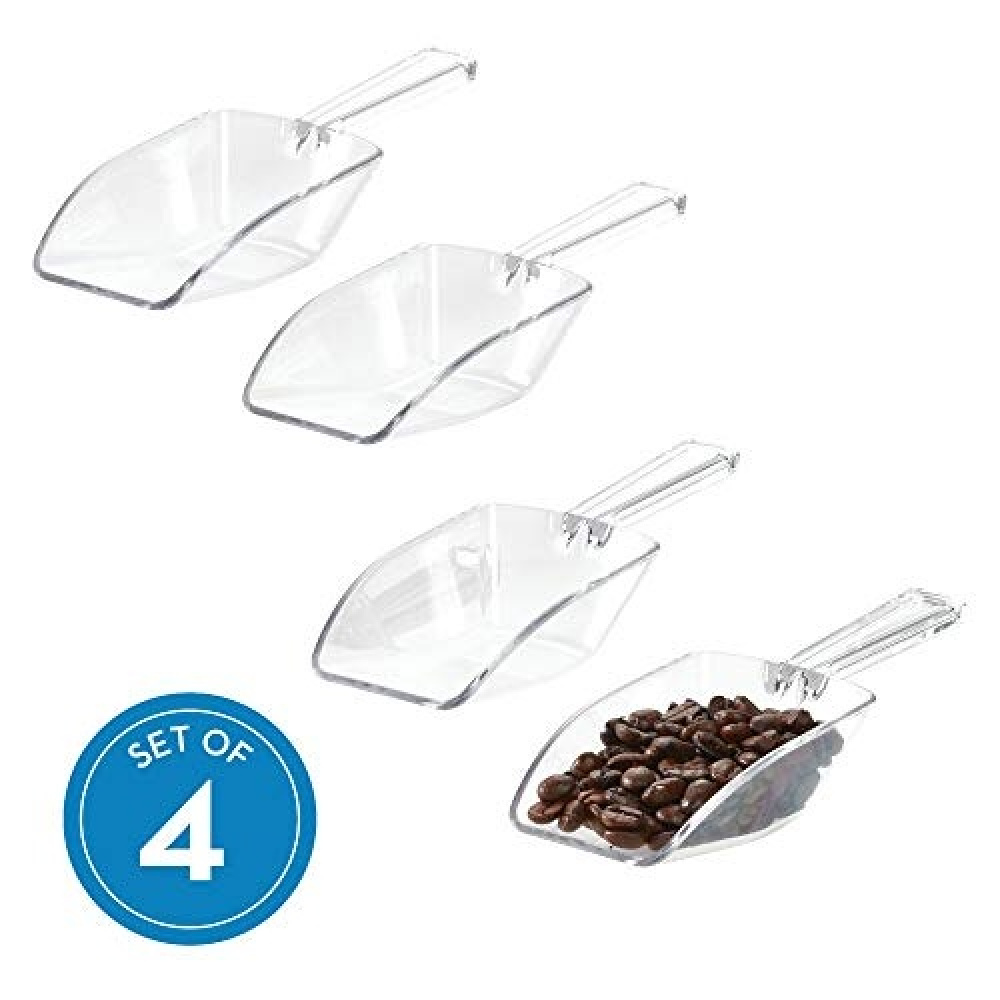 Scoops, set of 4, LARGE BASIC SCOOPS, Clear in the group Storage / Kitchen storage at SmartaSaker.se (42573)