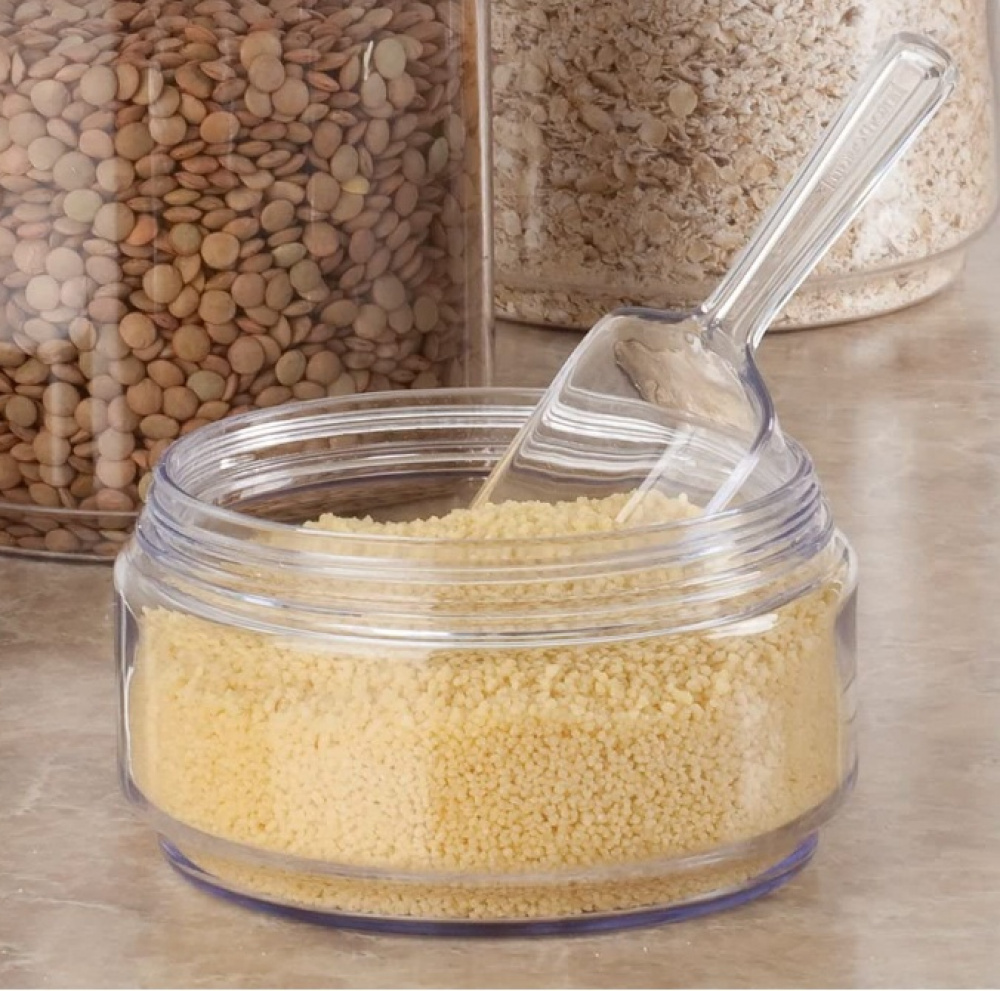 Scoops, set of 4, LARGE BASIC SCOOPS, Clear in the group Storage / Kitchen storage at SmartaSaker.se (42573)