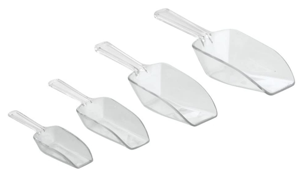 Scoops in different sizes, set of 4, BASIC, Clear in the group Storage / Kitchen storage at SmartaSaker.se (42574)