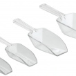 Scoops in different sizes, set of 4, BASIC, Clear Scoops in different sizes, set of 4, BASIC, Clear
