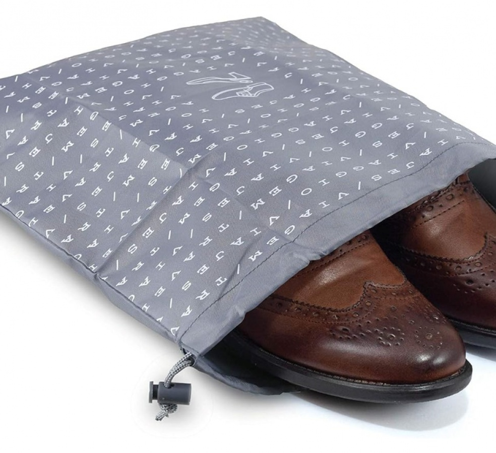 Shoe bag, TRAVEL - SACCHETTO SCARPE, 36 x 40cm, Grey in the group Storage / Travel storage / Packing cubes at SmartaSaker.se (42577)