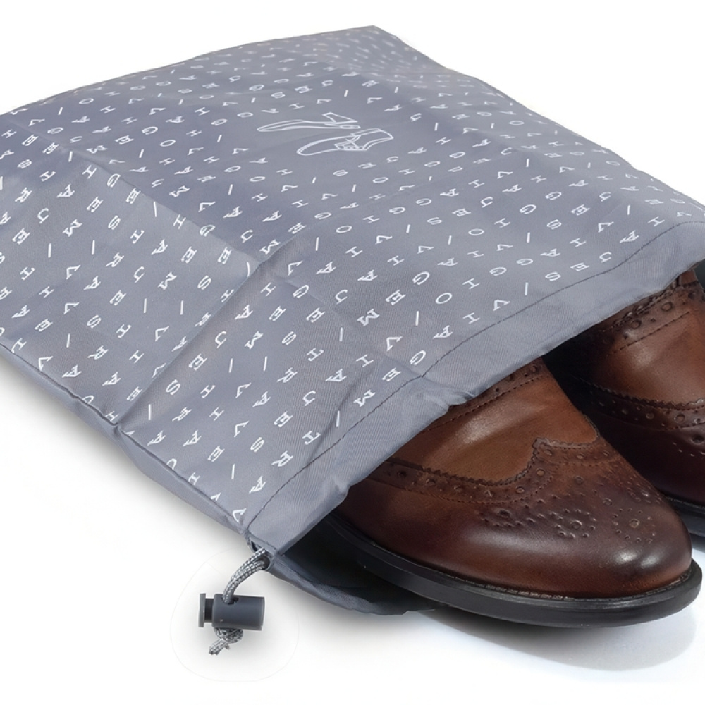 Shoe bag, TRAVEL - SACCHETTO SCARPE, 36 x 40cm, Grey in the group Storage / Travel storage / Packing cubes at SmartaSaker.se (42577)