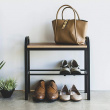 Shoe Rack / Stool, TOWER BENCH SHOE RACK, 48 x 19 x H 46 cm, Yamazaki
