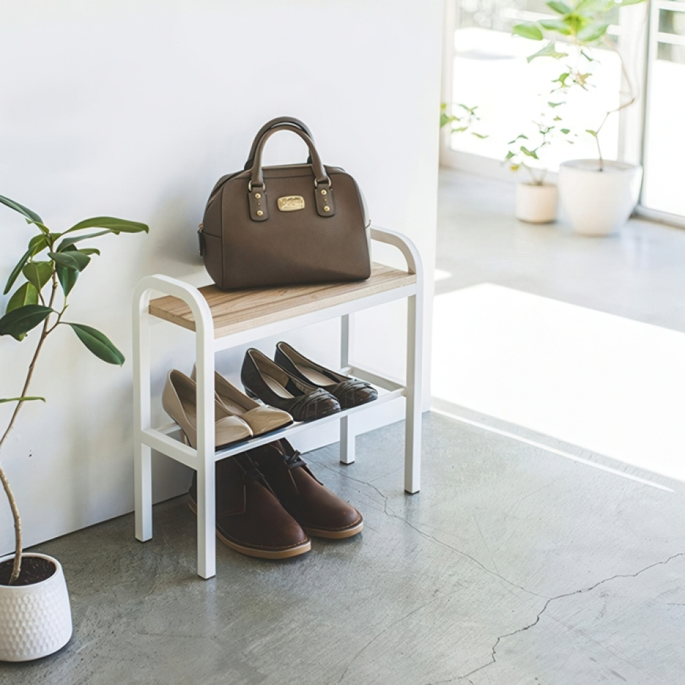 Shoe Rack / Stool, TOWER BENCH SHOE RACK, 48 x 19 x H 46 cm, Yamazaki in the group Storage / Hallway storage / Shoe racks at SmartaSaker.se (42578)