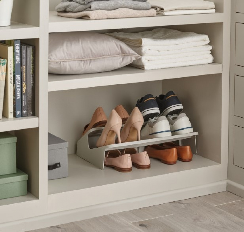 Shoe Rack, Space Saving, LARGE SHOE-IN RACK, Joseph Joseph, Light Grey in the group Storage / Wardrobe storage / Shoe storage at SmartaSaker.se (42580)