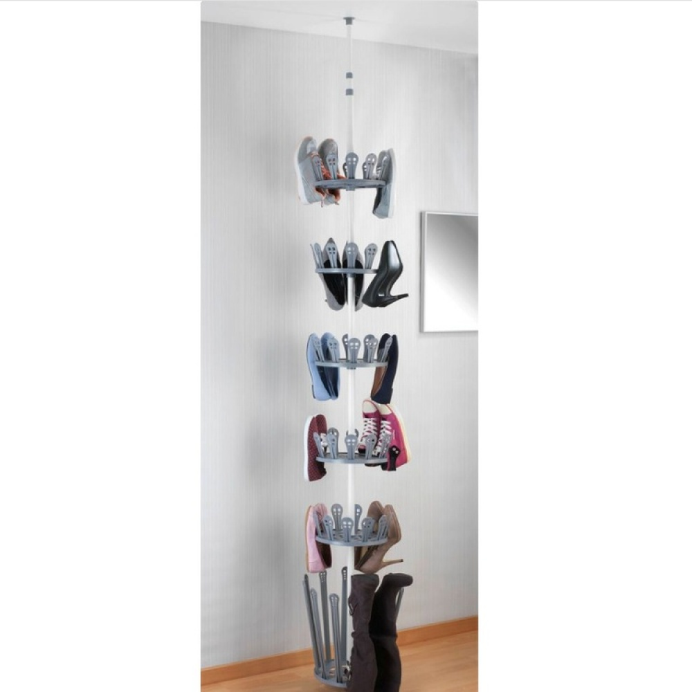 Rotating Shoe Rack, TELESCOPIC BOOT TREE, Ø 30 x H 100 -300 cm in the group Storage / Hallway storage / Shoe racks at SmartaSaker.se (42581)