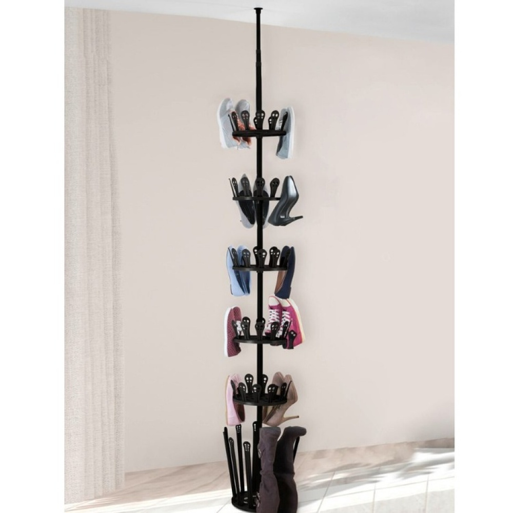Rotating Shoe Rack, TELESCOPIC BOOT TREE, Ø 30 x H 100 -300 cm in the group Storage / Hallway storage / Shoe racks at SmartaSaker.se (42581)