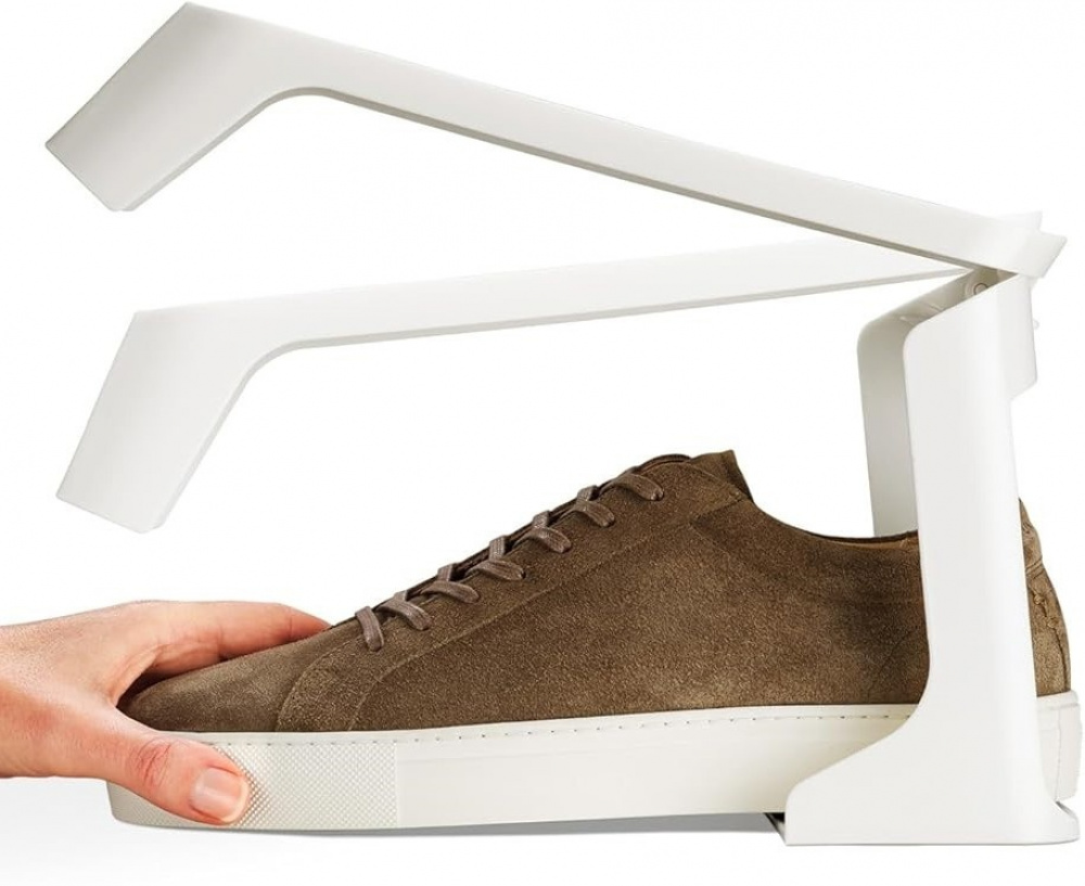 Shoe Organizer, 2 Pack, SHOE-IN COMPACT, Joseph Joseph, Ecru in the group Storage / Wardrobe storage at SmartaSaker.se (42582)