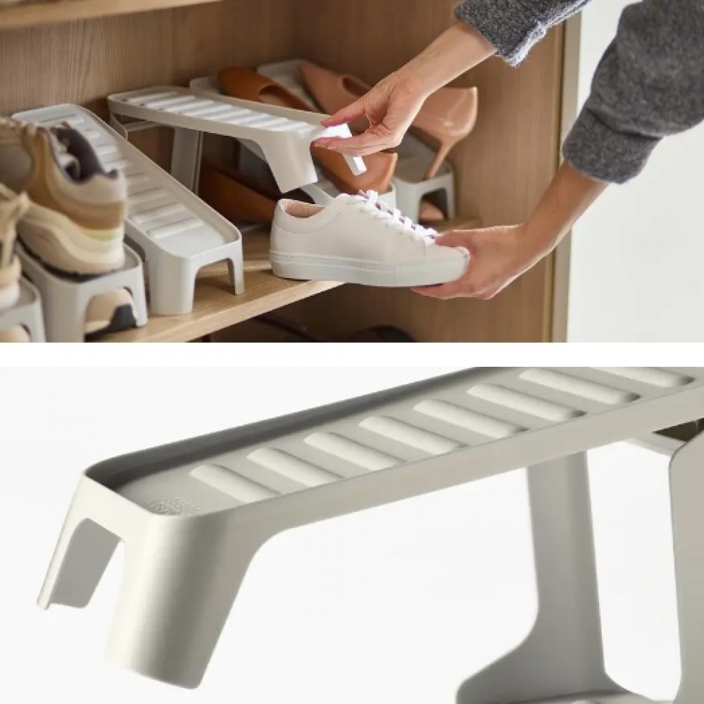 Shoe Organizer, 2 Pack, SHOE-IN COMPACT, Joseph Joseph, Ecru in the group Storage / Wardrobe storage at SmartaSaker.se (42582)