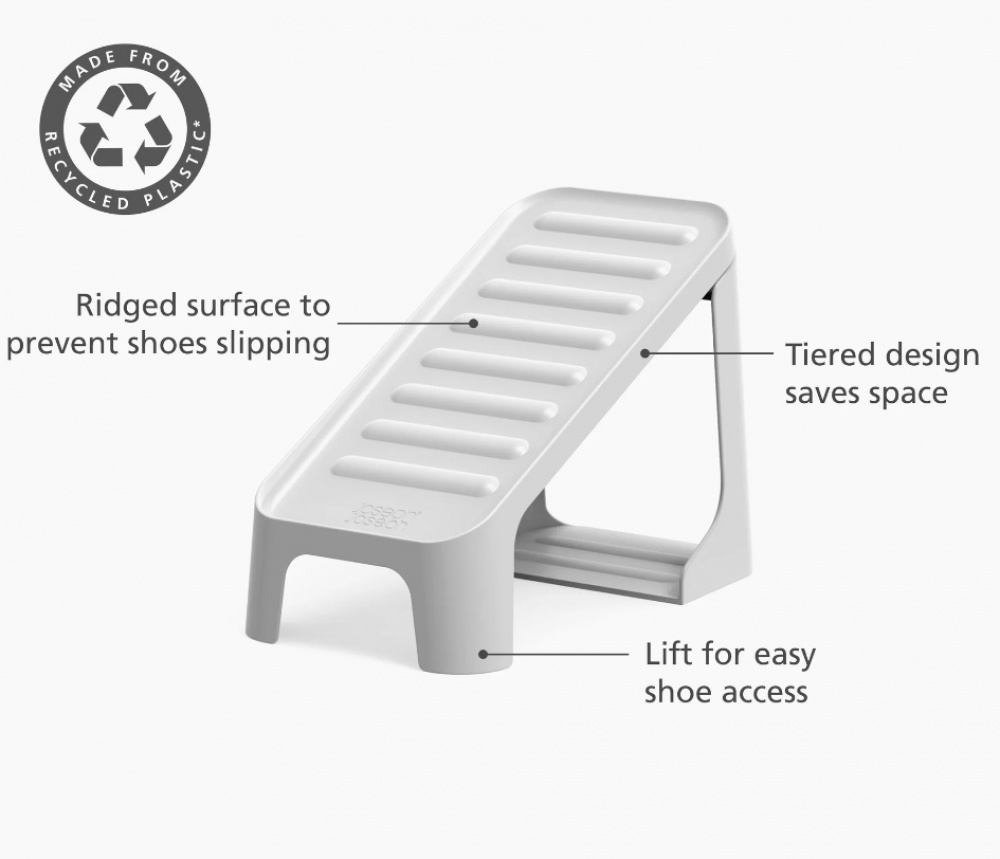 Shoe Organizer, 2 Pack, SHOE-IN COMPACT, Joseph Joseph, Ecru in the group Storage / Wardrobe storage at SmartaSaker.se (42582)