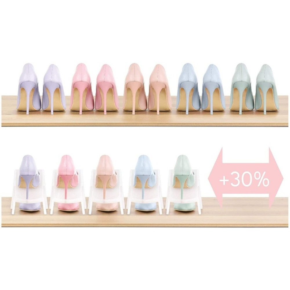 Shoe Organizer, STEP - SPACE SAVING, White in the group Storage / Hallway storage / Shoe racks at SmartaSaker.se (42583)
